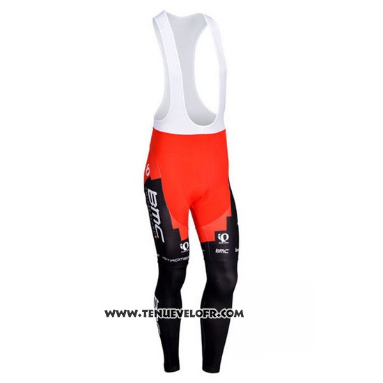 2013 Maillot Ciclismo BMC Noir et Rouge Manches Longues et Cuissard